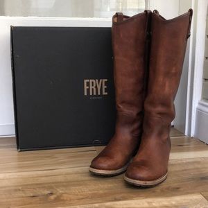 Gorgeous Melissa Button “Lug” Tall Boots